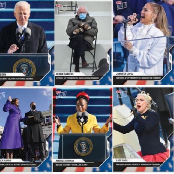 🆕️Presidential Inauguration Collectible 2021 Topps 9 Card Set - Picture 2 of 12